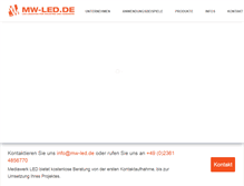Tablet Screenshot of mw-led.de